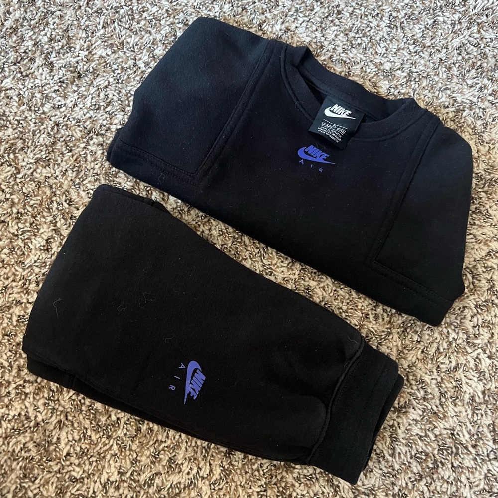 Nike Black and Purple Air Set